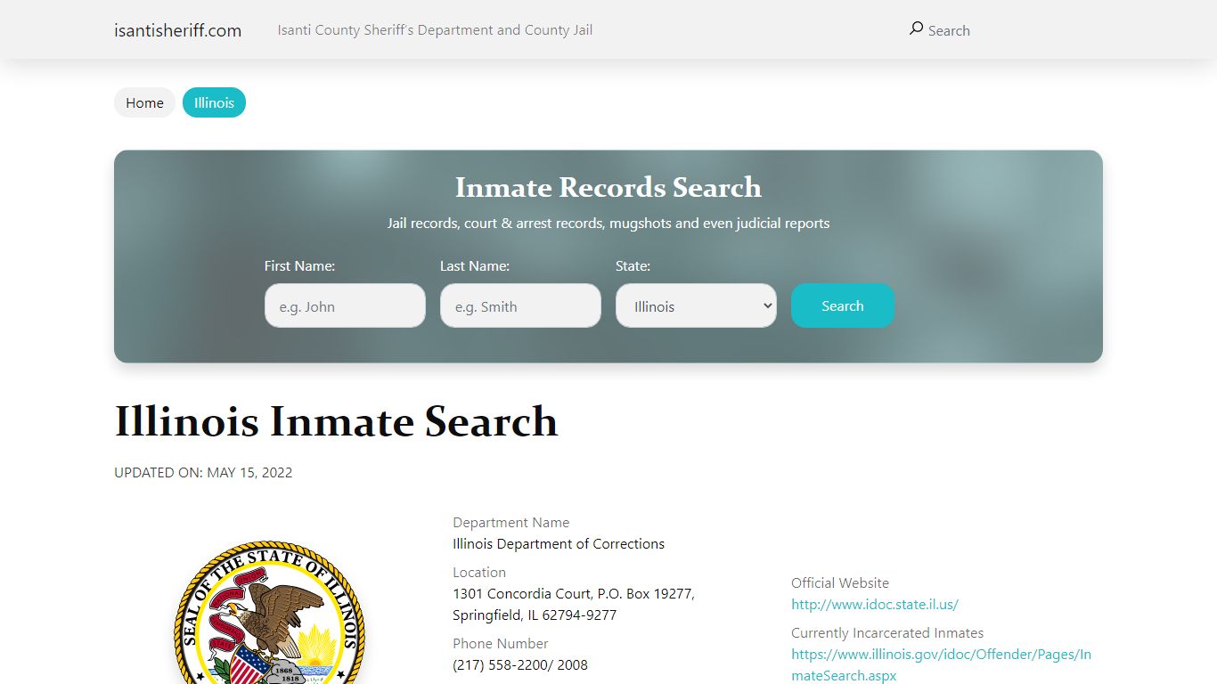 Decatur Correctional Center Inmate Search, Visitation, Phone no ...